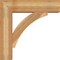 Ekena Millwork Thorton Block Rough Sawn Bracket w/ Offset Brace, Western Red Cedar, 8"W x 30"D x 30"H BKT0806X30X30THR05RWR - alternate 4